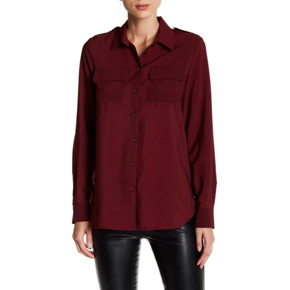 NWT French Connection Pippa Plains Long Sleeve Top